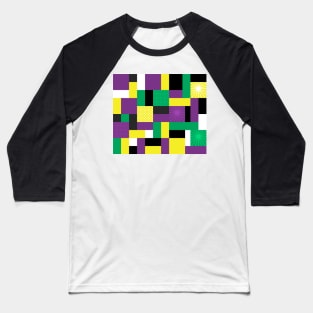 Mardi Gras Block Party Baseball T-Shirt